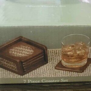 Bamboo 7-Piece Coaster Set